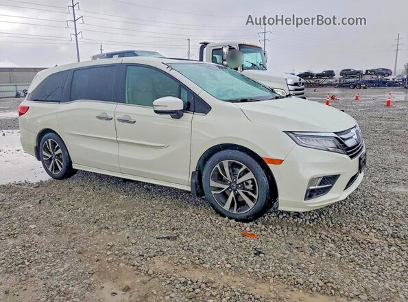 5FNRL6H90JB034754 2018 HONDA ODYSSEY White Przód prawy