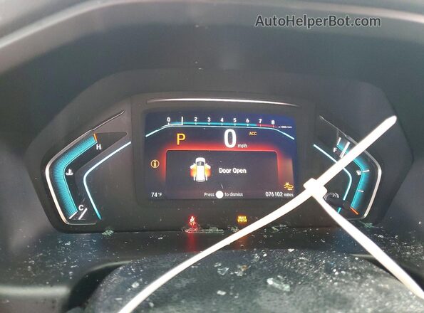 5FNRL6H90JB034754 2018 HONDA ODYSSEY White Widok zestawu wskaźników