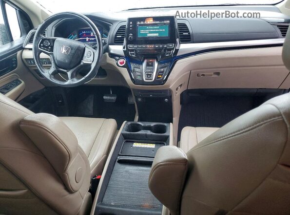 5FNRL6H90JB034754 2018 HONDA ODYSSEY White Widok deski rozdzielczej