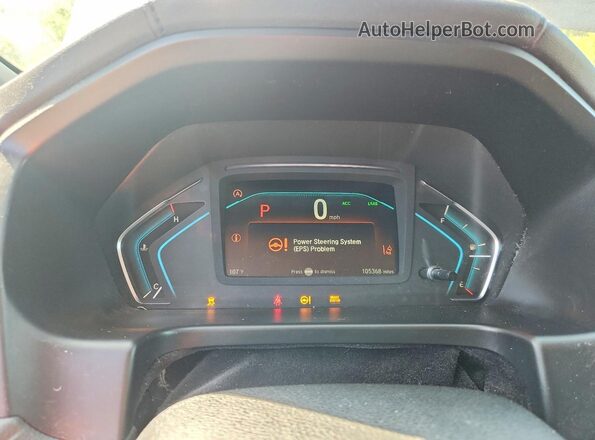 5FNRL6H91JB019731 2018 HONDA ODYSSEY Gray Սարքավորումների վահանակի տեսք