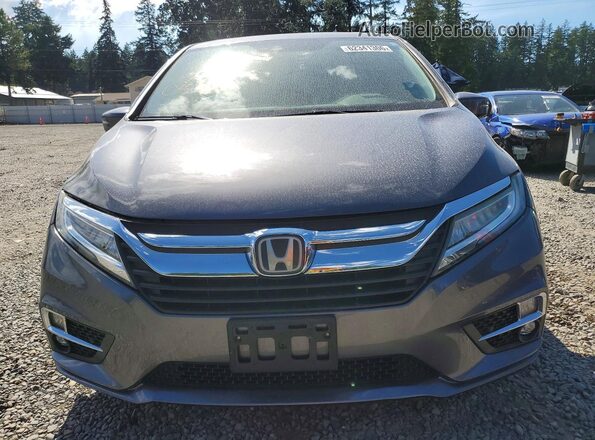 5FNRL6H92JB011394 2018 HONDA ODYSSEY Gray წინა ხედი