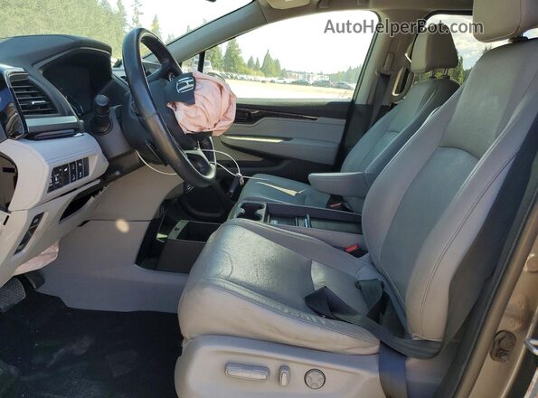 5FNRL6H92JB011394 2018 HONDA ODYSSEY Gray წინა სალონის ხედი