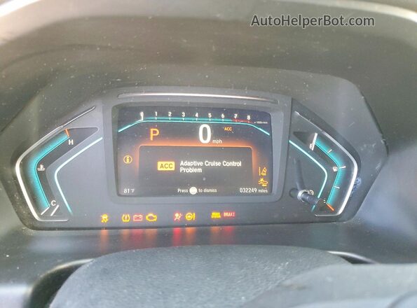 5FNRL6H92JB011394 2018 HONDA ODYSSEY Gray ხელსაწყოთა პანელის ხედი