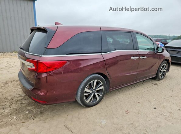 5FNRL6H92JB035792 2018 HONDA ODYSSEY Maroon Rear right