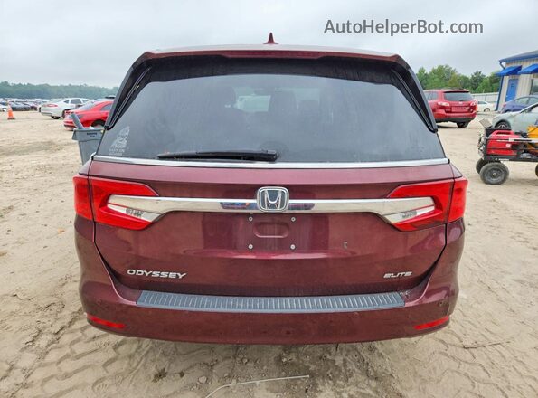 5FNRL6H92JB035792 2018 HONDA ODYSSEY Maroon Rear view