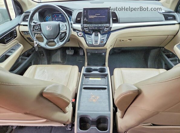 5FNRL6H92JB035792 2018 HONDA ODYSSEY Maroon Dashboard view