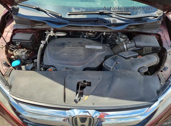 5FNRL6H92KB021411 2019 HONDA ODYSSEY Бордовый Вид подкапотного пространства