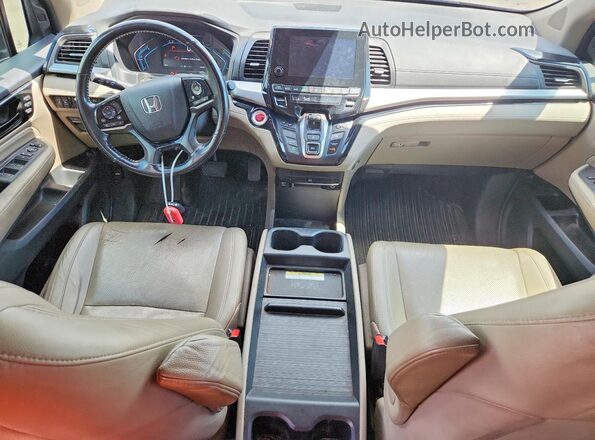 5FNRL6H92KB021411 2019 HONDA ODYSSEY Бордовый Вид панели приборов