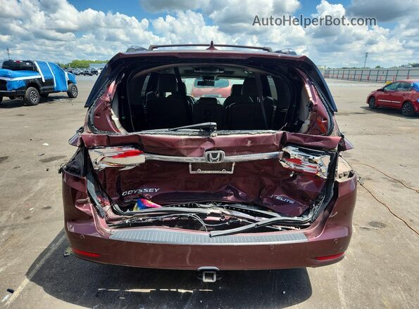 5FNRL6H92KB021411 2019 HONDA ODYSSEY Бордовый Вид сзади
