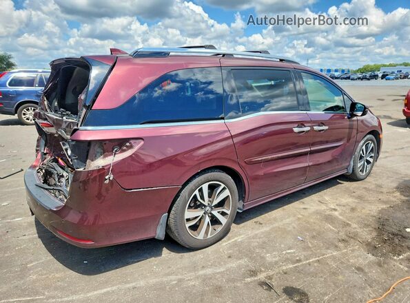 5FNRL6H92KB021411 2019 HONDA ODYSSEY Бордовый Задняя правая четверть