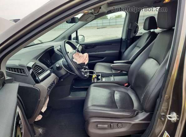 5FNRL6H93JB042041 2018 HONDA ODYSSEY Серый Вид салона спереди