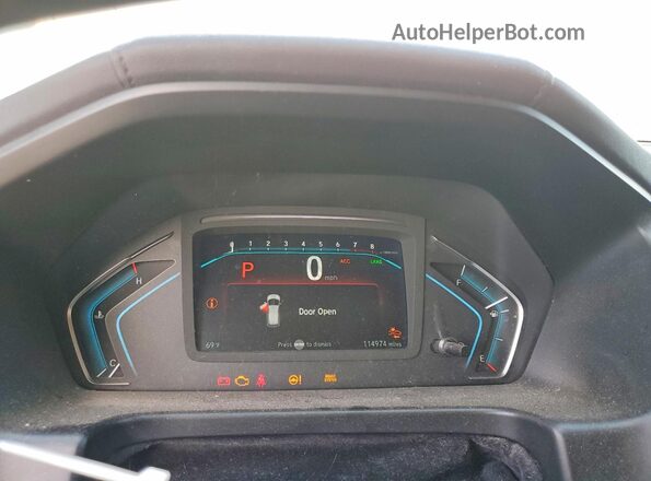 5FNRL6H93JB047644 2018 HONDA ODYSSEY White Instrument cluster view