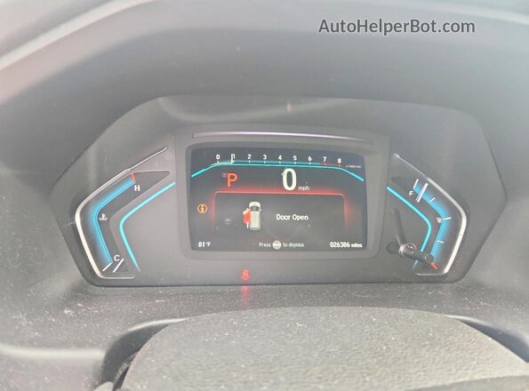 5FNRL6H93KB024933 2019 HONDA ODYSSEY Серый Вид щитка приборов