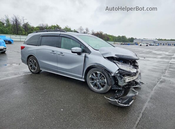 5FNRL6H93NB008221 2022 HONDA ODYSSEY Silver Передня права чверть