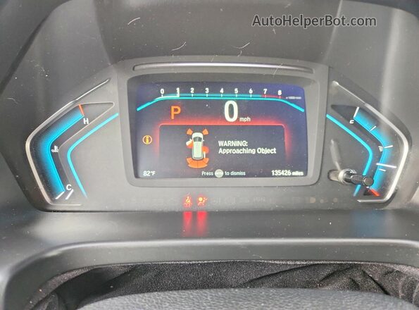 5FNRL6H94KB112017 2019 HONDA ODYSSEY Silver Instrument cluster view