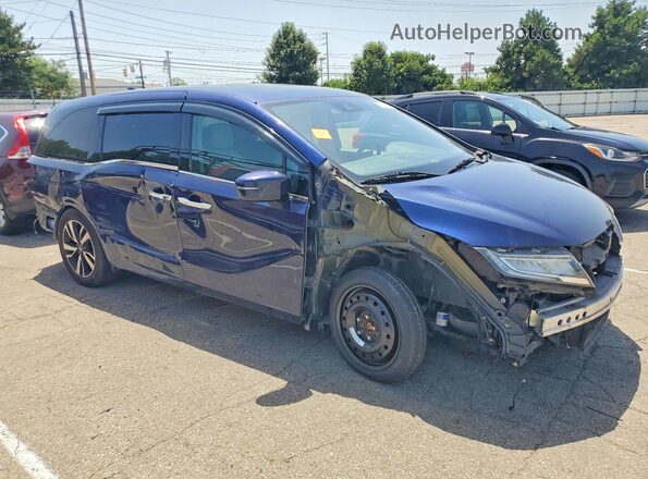 5FNRL6H95LB067641 2020 HONDA ODYSSEY Blue Delantero derecho