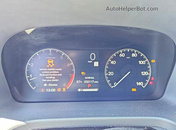 5FNRL6H95SB002755 2025 HONDA ODYSSEY Silver Вид щитка приладів