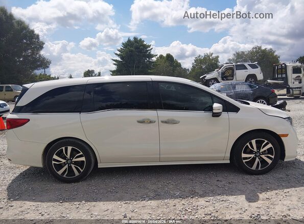 5FNRL6H96KB053181 2019 HONDA ODYSSEY White უკანა სალონის ხედი