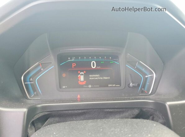 5FNRL6H96LB063694 2020 HONDA ODYSSEY White Instrument cluster view