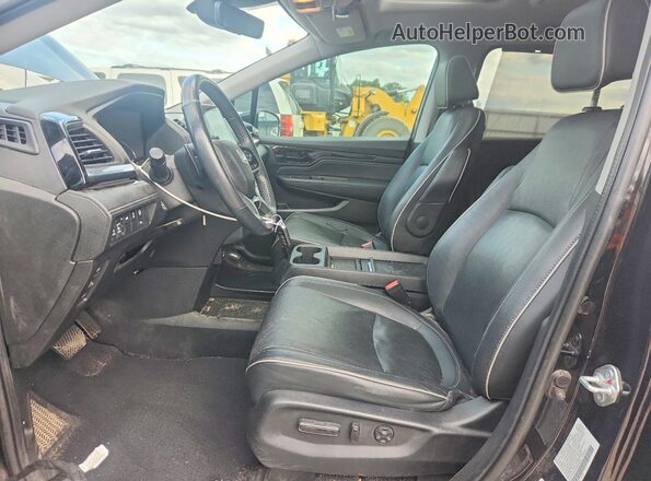 5FNRL6H96NB038670 2022 HONDA ODYSSEY Black Widok wnętrza z przodu