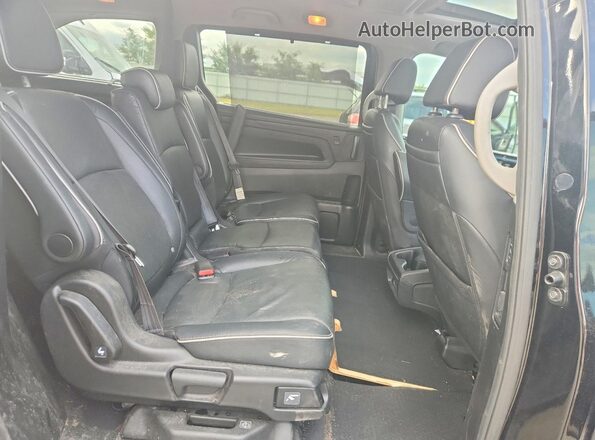 5FNRL6H96NB038670 2022 HONDA ODYSSEY Black Widok wnętrza z tyłu