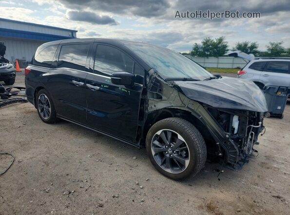 5FNRL6H96NB038670 2022 HONDA ODYSSEY Black Przód prawy