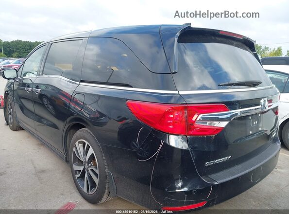 5FNRL6H98JB081241 2018 HONDA ODYSSEY Black Հետևի ձախ