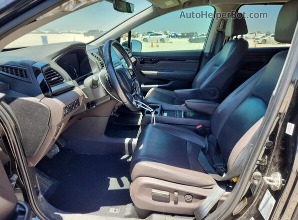 5FNRL6H98KB068586 2019 HONDA ODYSSEY Black Front interior view