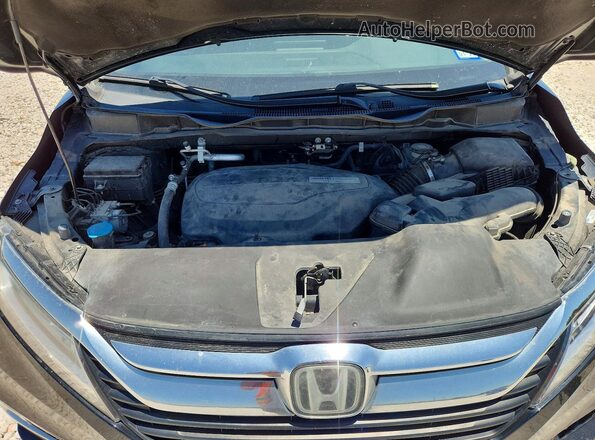 5FNRL6H98KB068586 2019 HONDA ODYSSEY Black Engine compartment view