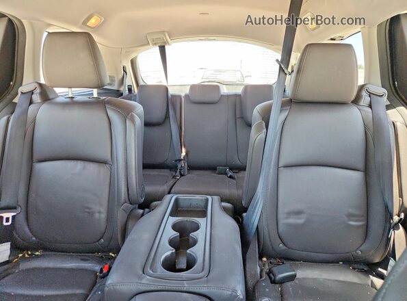 5FNRL6H98KB068586 2019 HONDA ODYSSEY Black Rear seats view