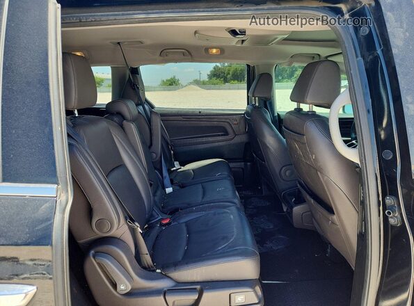 5FNRL6H98KB068586 2019 HONDA ODYSSEY Black Rear interior view