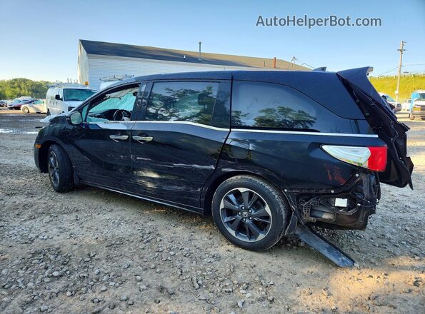 5FNRL6H99NB057147 2022 HONDA ODYSSEY Black Հետևի ձախ