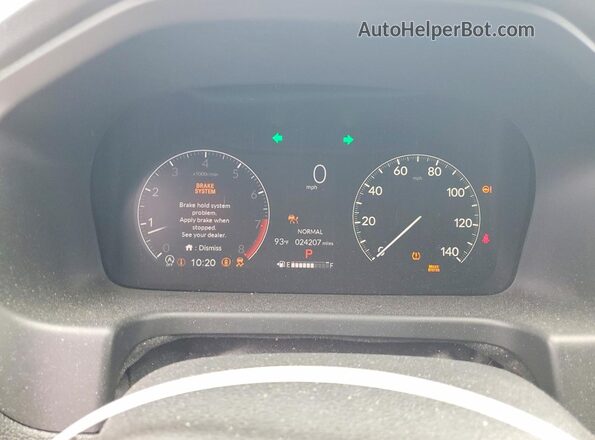 5FNRL6H99SB019008 2025 HONDA ODYSSEY Blue ხელსაწყოთა პანელის ხედი