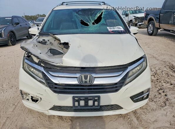 5FNRL6H9XJB065266 2018 HONDA ODYSSEY Белый Вид панели приборов