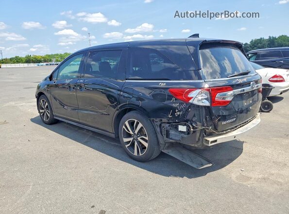 5FNRL6H9XJB104924 2018 HONDA ODYSSEY Black Trasero izquierdo