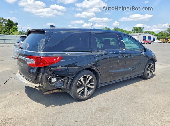 5FNRL6H9XJB104924 2018 HONDA ODYSSEY Black Trasero derecho
