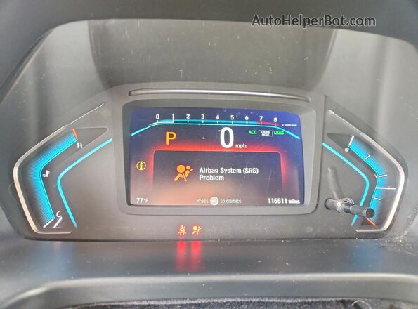 5FNRL6H9XLB008374 2020 HONDA ODYSSEY Gray Widok zestawu wskaźników