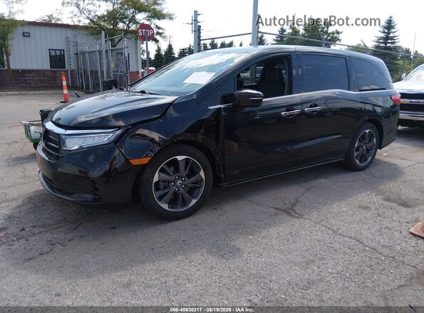 5FNRL6H9XNB051602 2022 HONDA ODYSSEY Black Przód lewy
