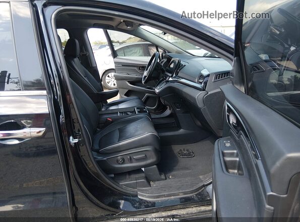 5FNRL6H9XNB051602 2022 HONDA ODYSSEY Black Widok wnętrza z przodu