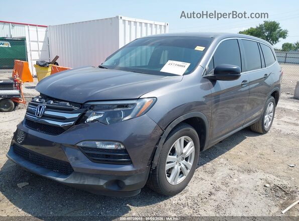 5FNYF5H15JB021490 2018 HONDA PILOT Серый Передняя левая четверть