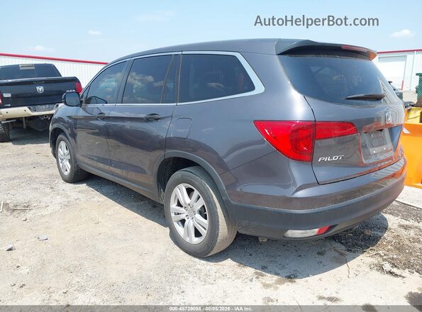 5FNYF5H15JB021490 2018 HONDA PILOT Серый Задняя левая четверть