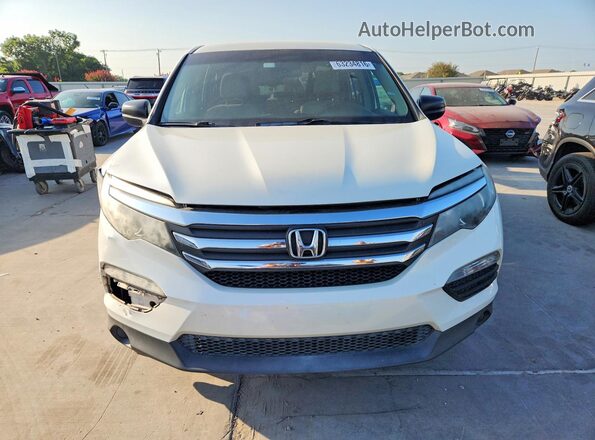 5FNYF5H16JB010773 2018 HONDA PILOT White Вид спереду