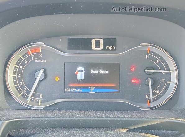 5FNYF5H16JB010773 2018 HONDA PILOT White Вид щитка приладів