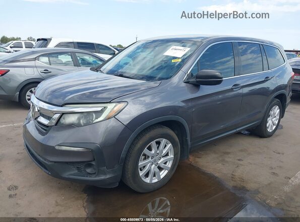 5FNYF5H18KB016883 2019 HONDA PILOT Gray Przód lewy