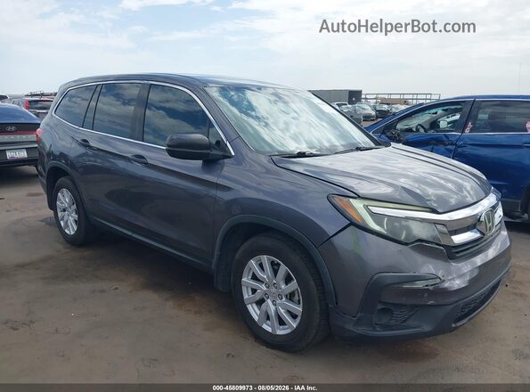 5FNYF5H18KB016883 2019 HONDA PILOT Gray Widok z przodu