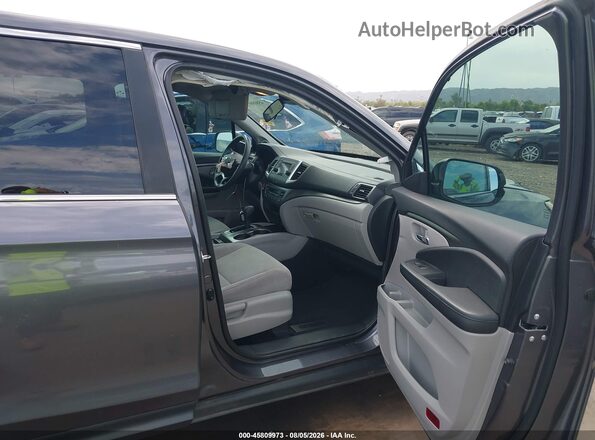5FNYF5H18KB016883 2019 HONDA PILOT Gray Widok wnętrza z przodu