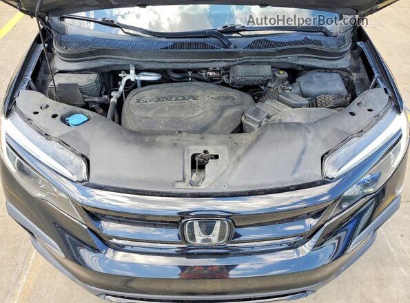 5FNYF5H20MB022141 2021 HONDA PILOT Black Vista del compartimento del motor