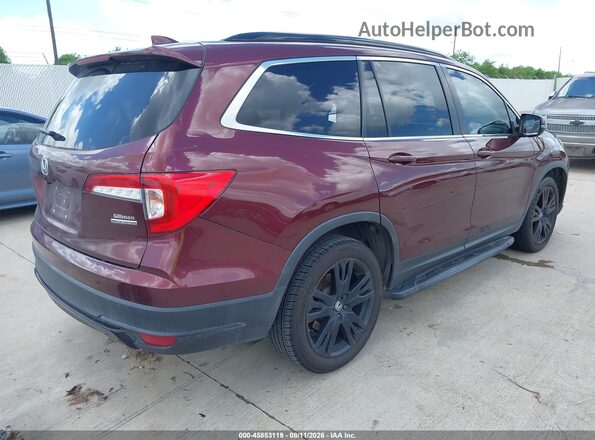 5FNYF5H20NB018155 2022 HONDA PILOT Burgundy Հետևի աջ