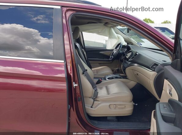 5FNYF5H20NB018155 2022 HONDA PILOT Burgundy Սալոնի դիմացի տեսք