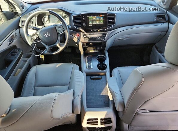 5FNYF5H21MB004084 2021 HONDA PILOT Silver Widok deski rozdzielczej